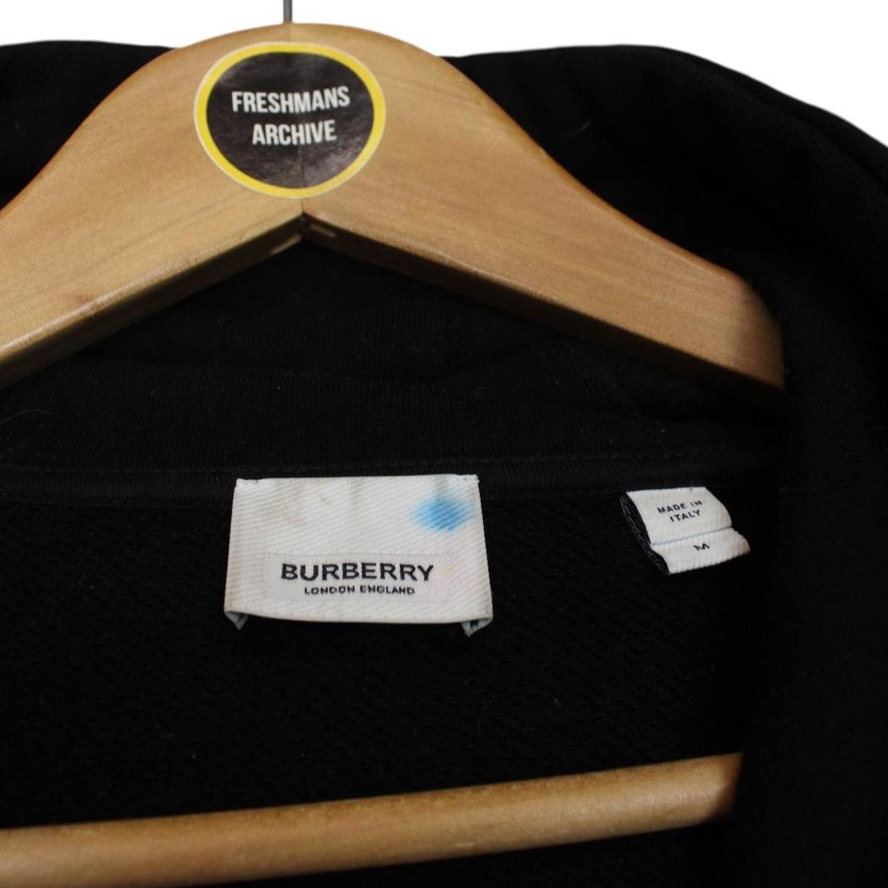 Burberry Black Gorilla Logo Print Cotton Hoodie Jumper
