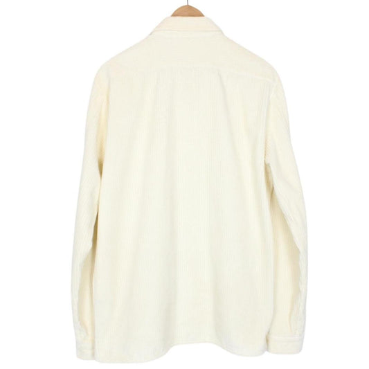 Stone Island AW 2020 Cream Long Sleeve Jumbo Corduroy Shirt