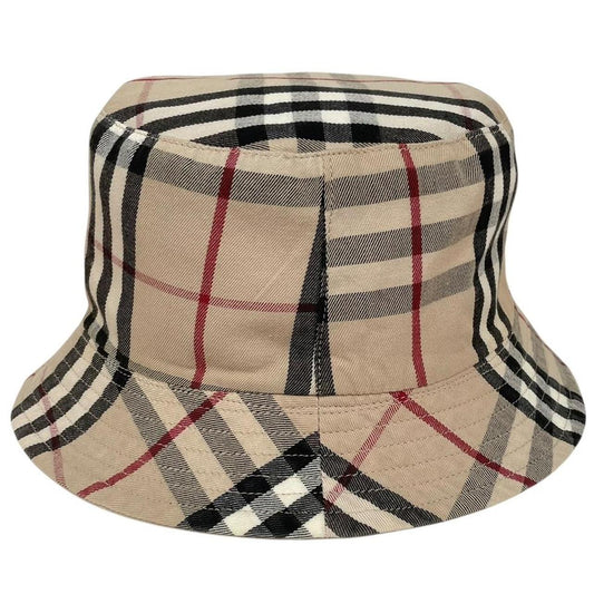 Burberry London Beige Nova Check Reversible Bucket Hat