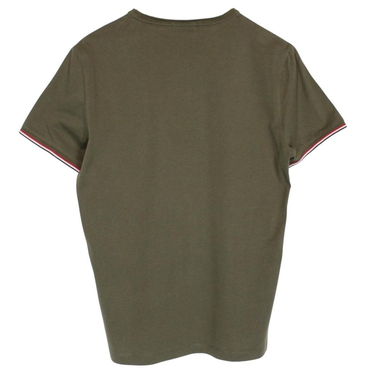 Moncler Maglia Khaki Green Classic Logo Short Sleeve T-Shirt