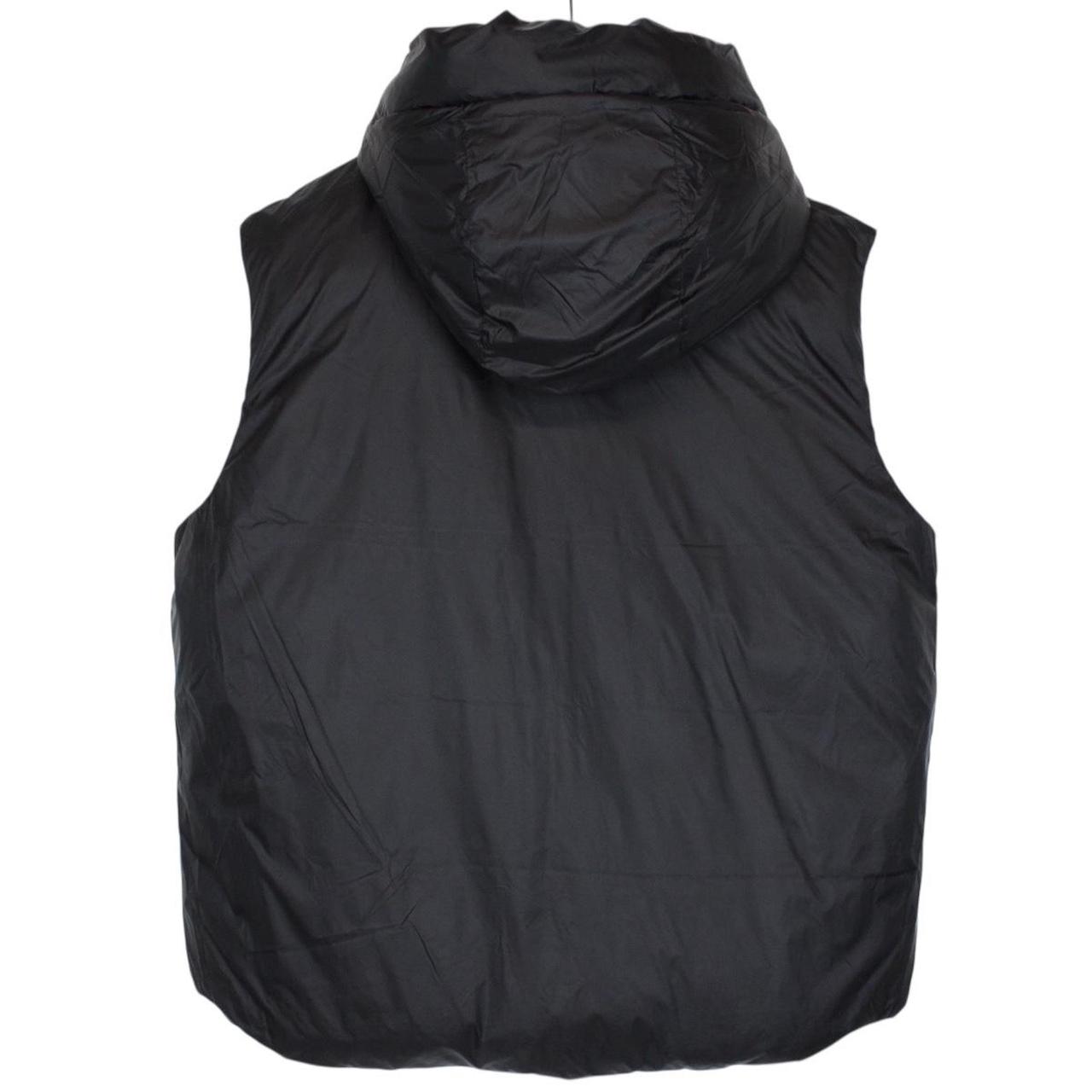 Emporio Armani Black and White Reversible Hooded Down Gilet / Bodywarmer