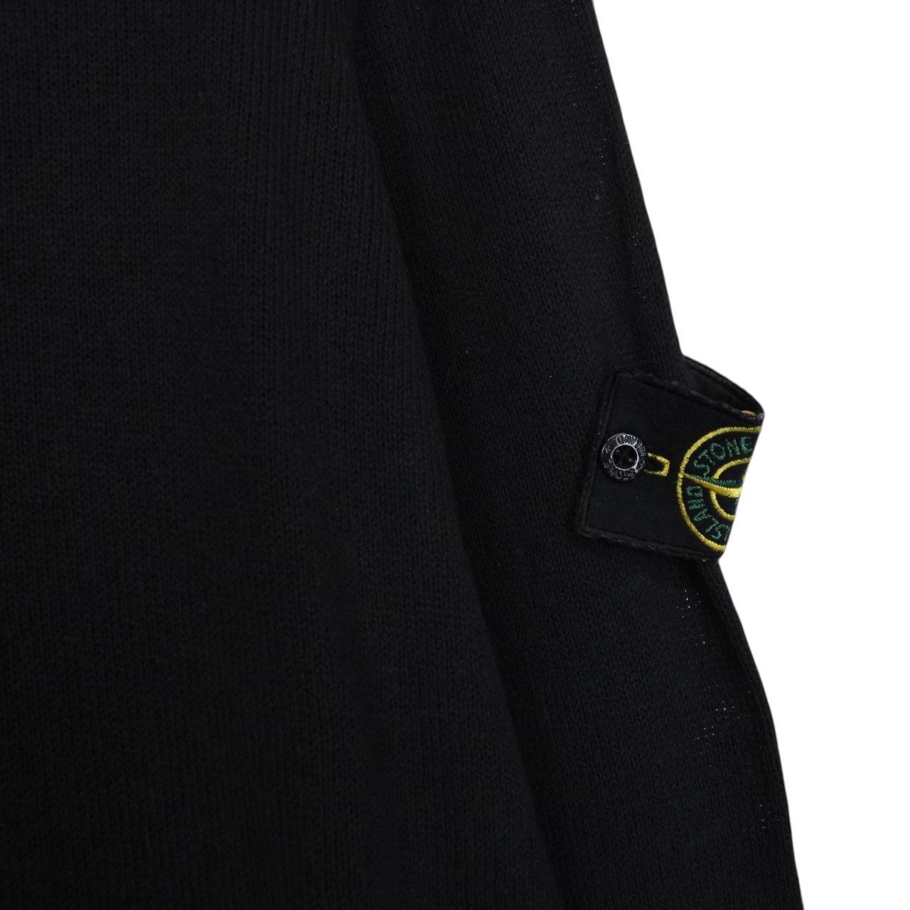 Vintage Stone Island SS 2007 Black Cotton Knit Sweatshirt Jumper