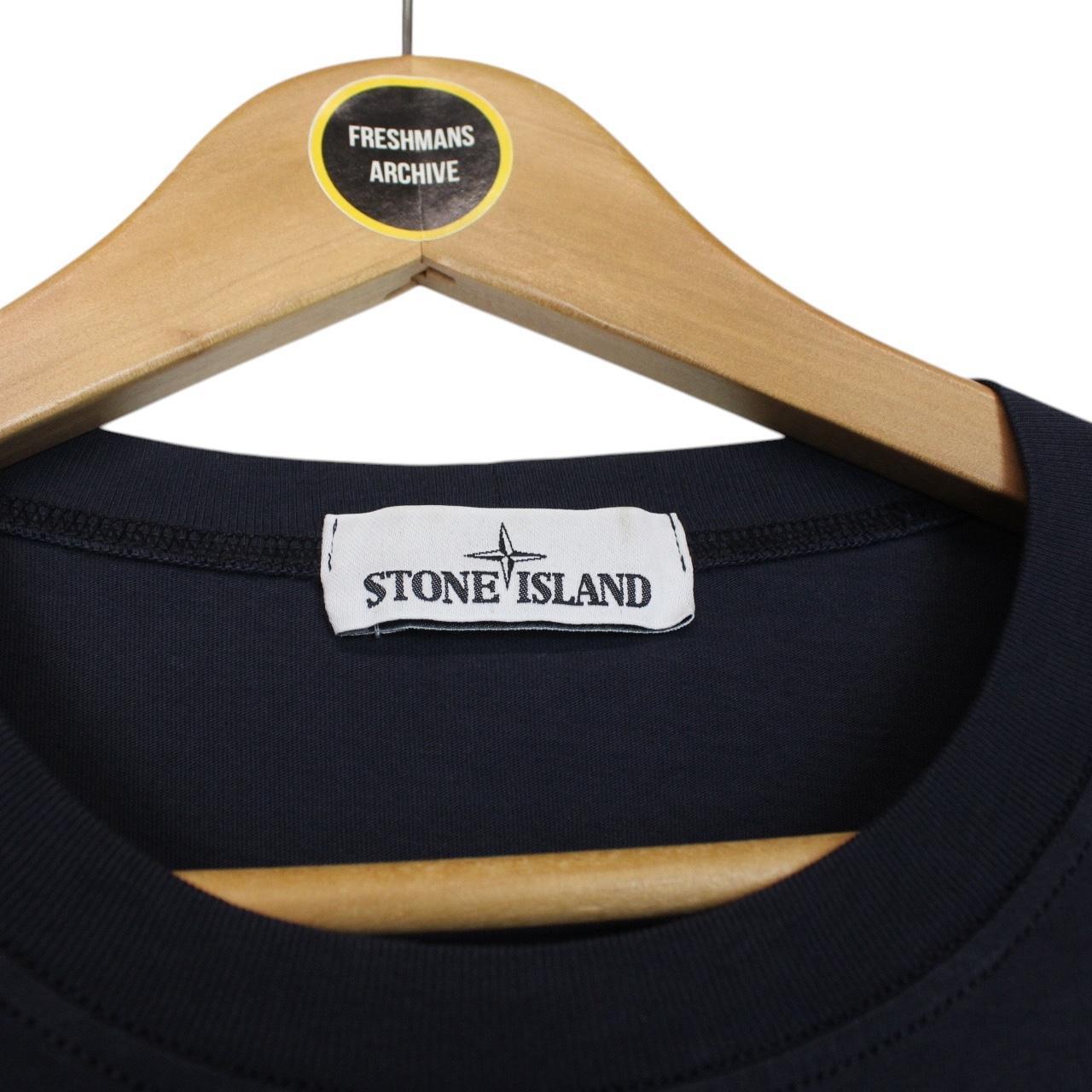 Stone Island AW 2016 Navy Blue Long Sleeve Compass T-Shirt