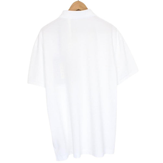 Moncler Genius x Palm Angels White Short Sleeve Cotton Polo Shirt