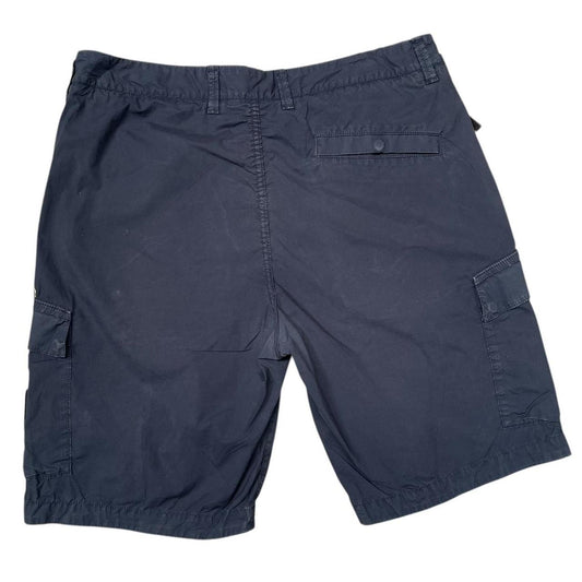 Stone Island SS 2019 Navy Blue Bermuda Cotton Cargo Shorts