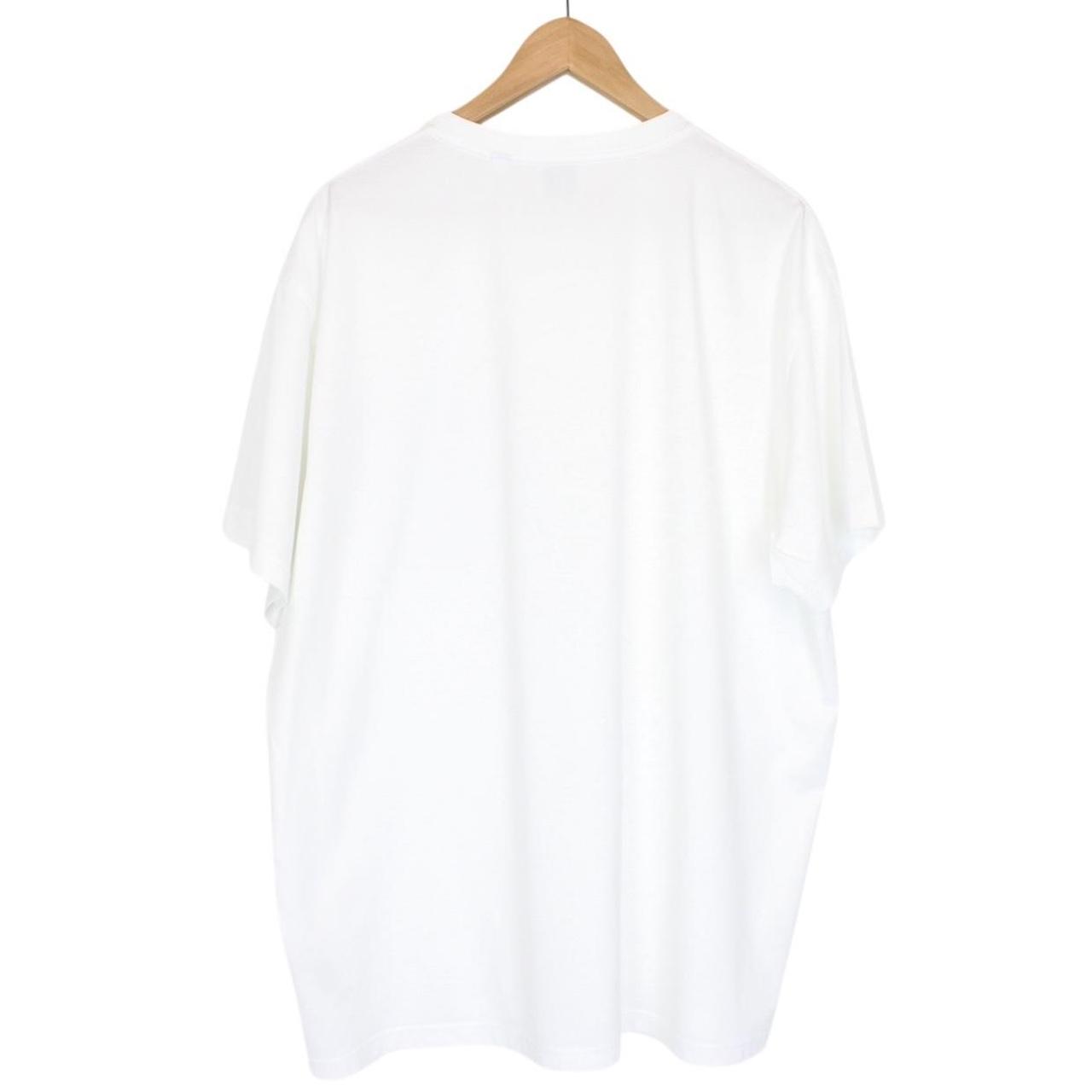 Burberry White and Tan Nova Check Pocket Short Sleeve Cotton T-Shirt