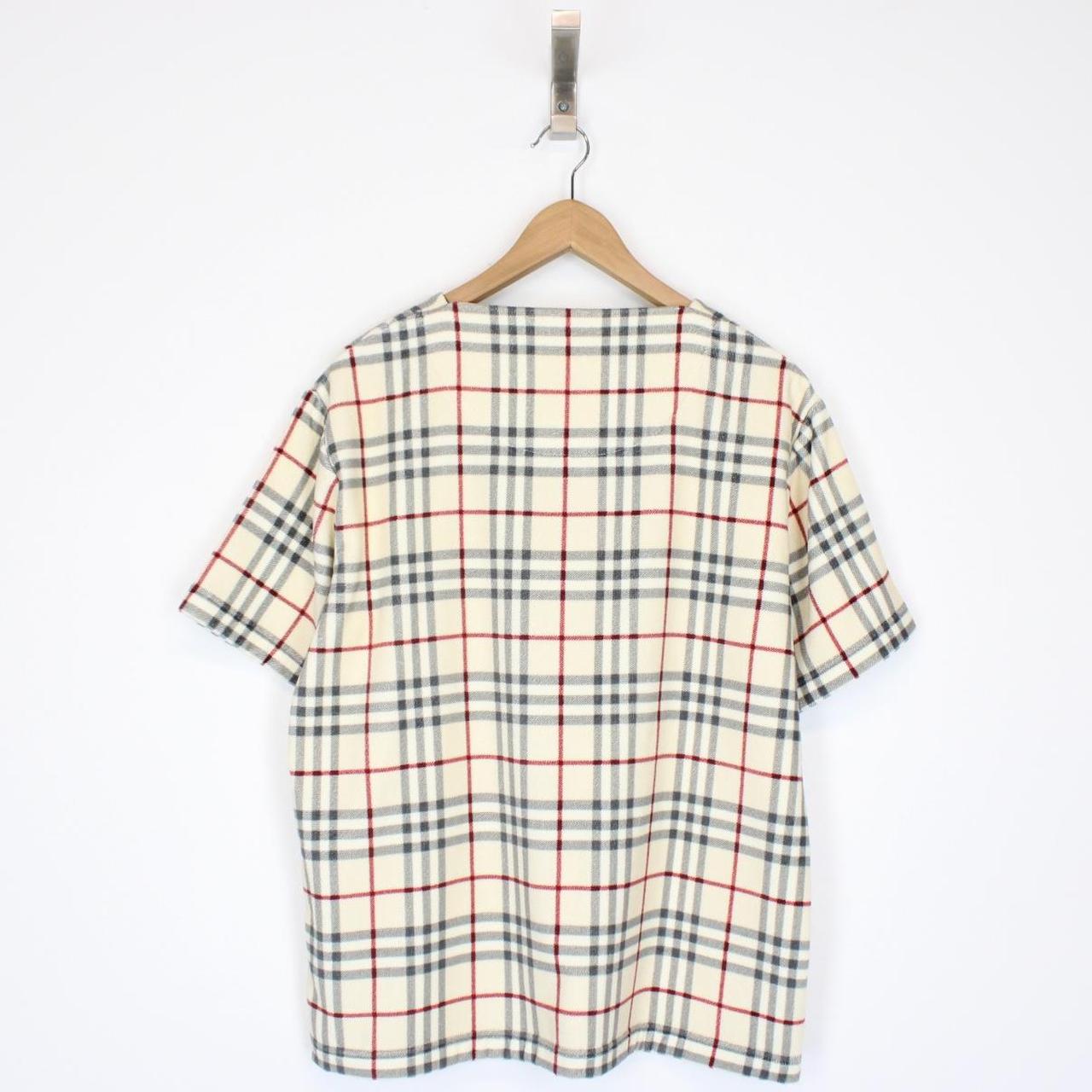 Burberry Beige Nova Check Willesden Short Sleeve Towelling T-Shirt