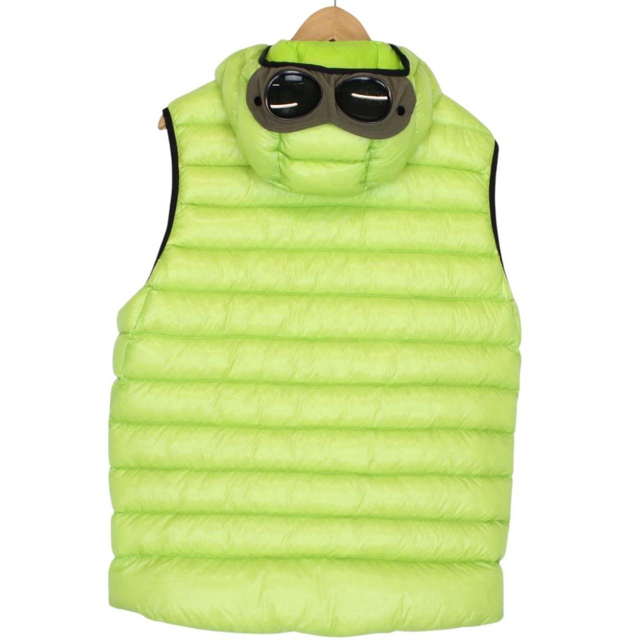 CP Company Lime Green DD Shell Goggle Down Gilet / Bodywarmer