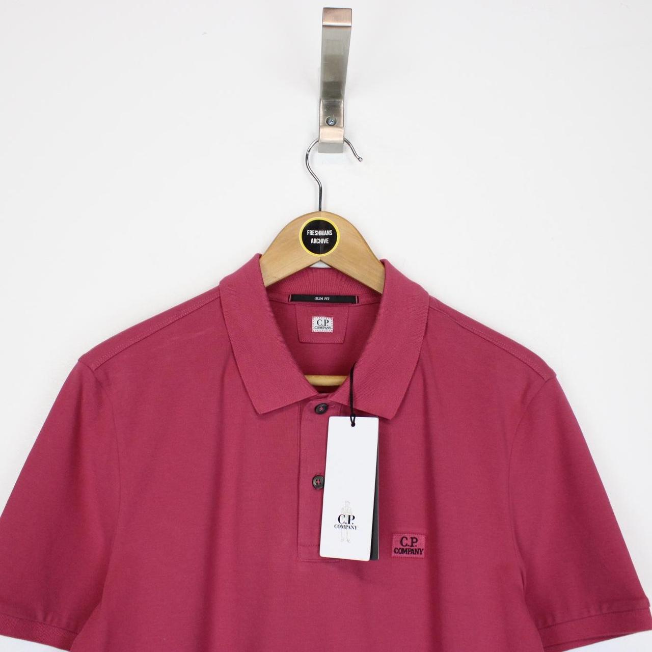 CP Company Red Bud Short Sleeve Piquet Polo Shirt