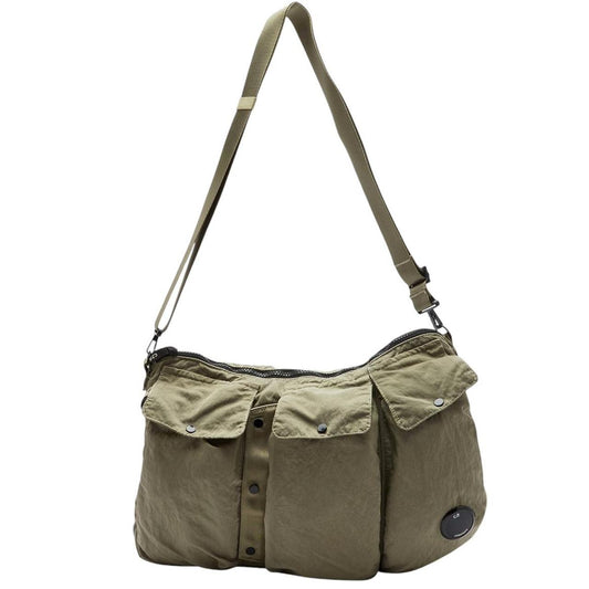CP Company Sage Green Lens Nylon Utility Pack Crossbody Bag
