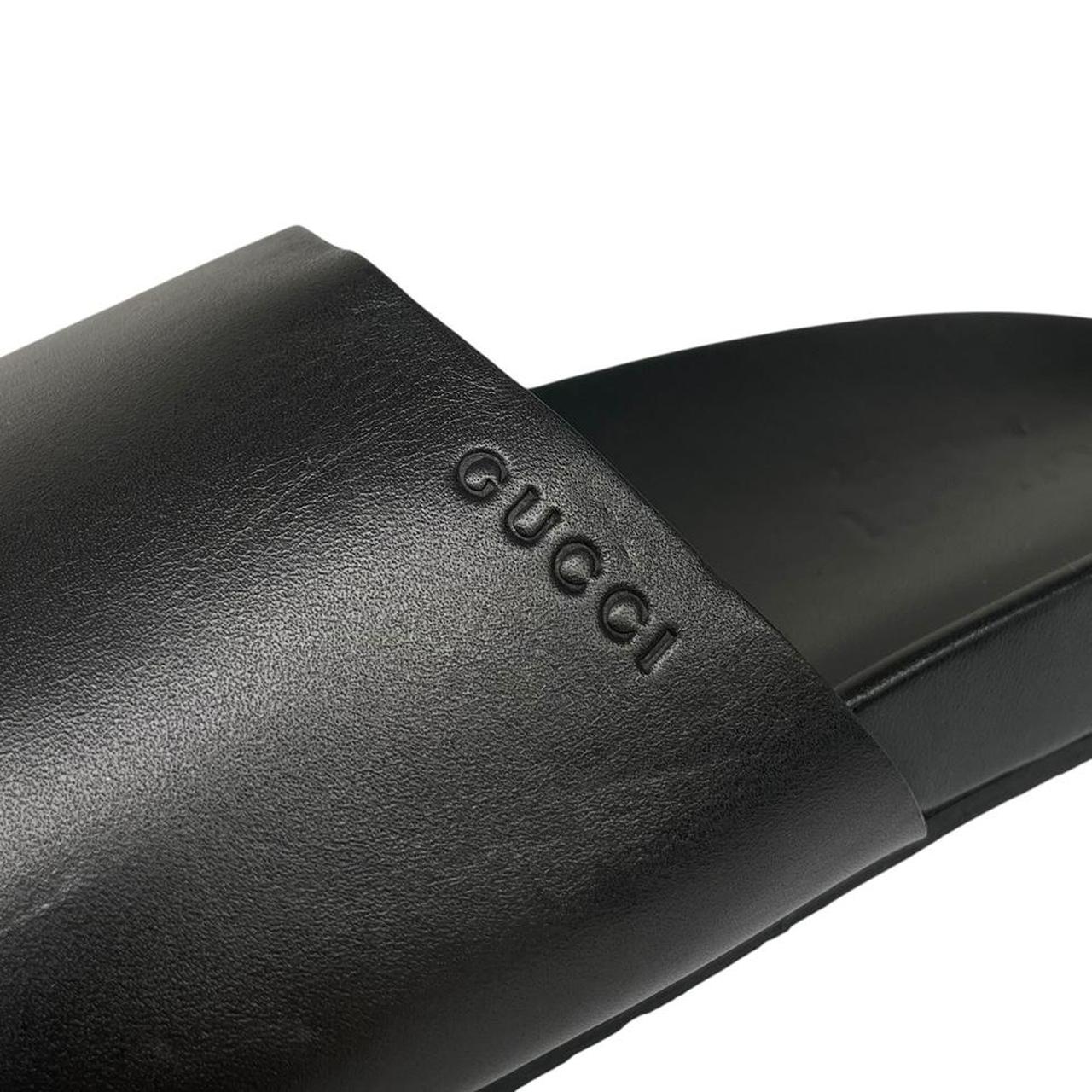 Gucci Black Logo Slides