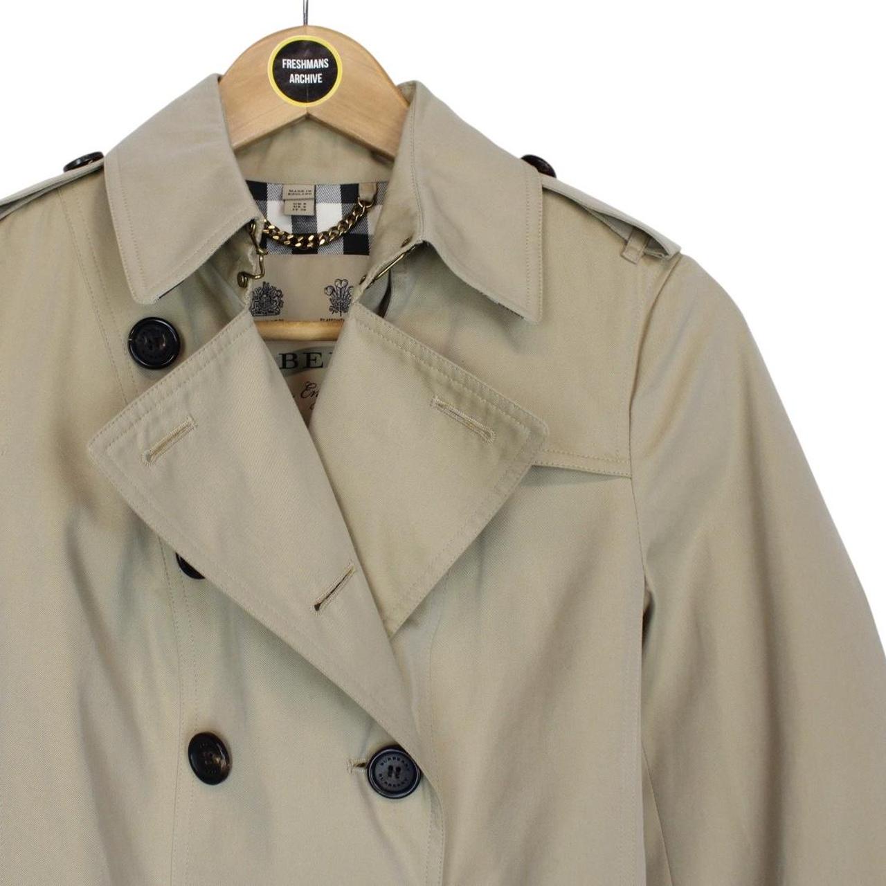 Burberry Sandringham Tan Brown Nova Check Double Breasted Belted Trench Coat