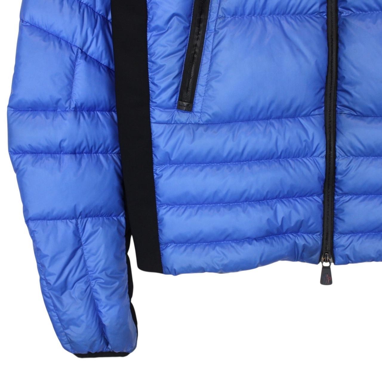 Moncler Grenoble Canmore Blue and Black Full Zip Down Jacket