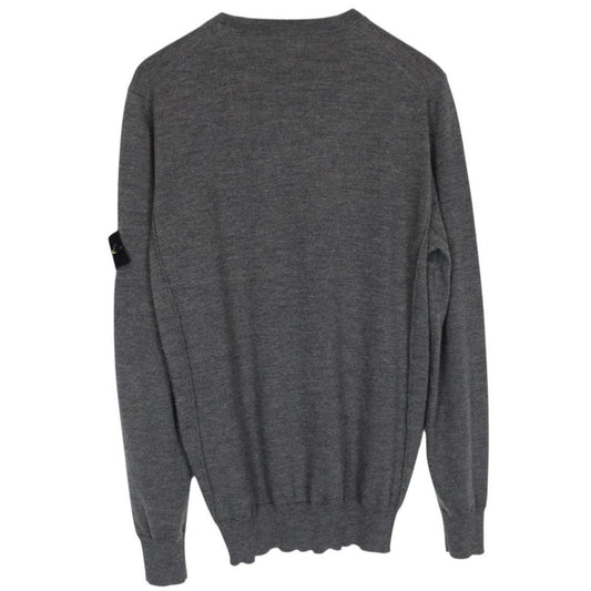 Stone Island AW 2019 Dark Grey Wool Knit Jumper
