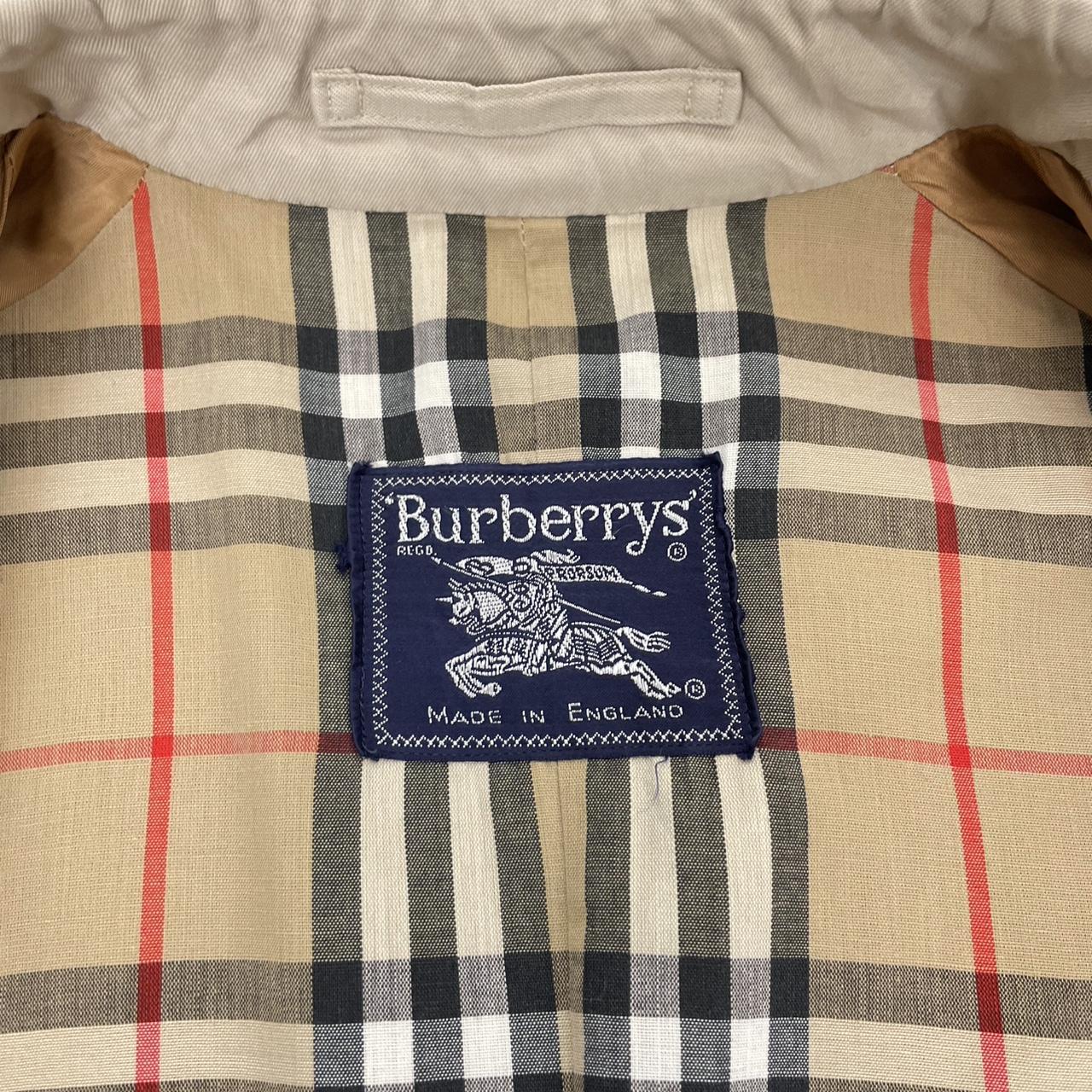 Vintage 90s Burberry Beige Double Breasted Trench Coat