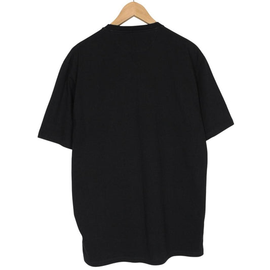 Valentino Black Varsity Logo Cotton Short Sleeve T-Shirt