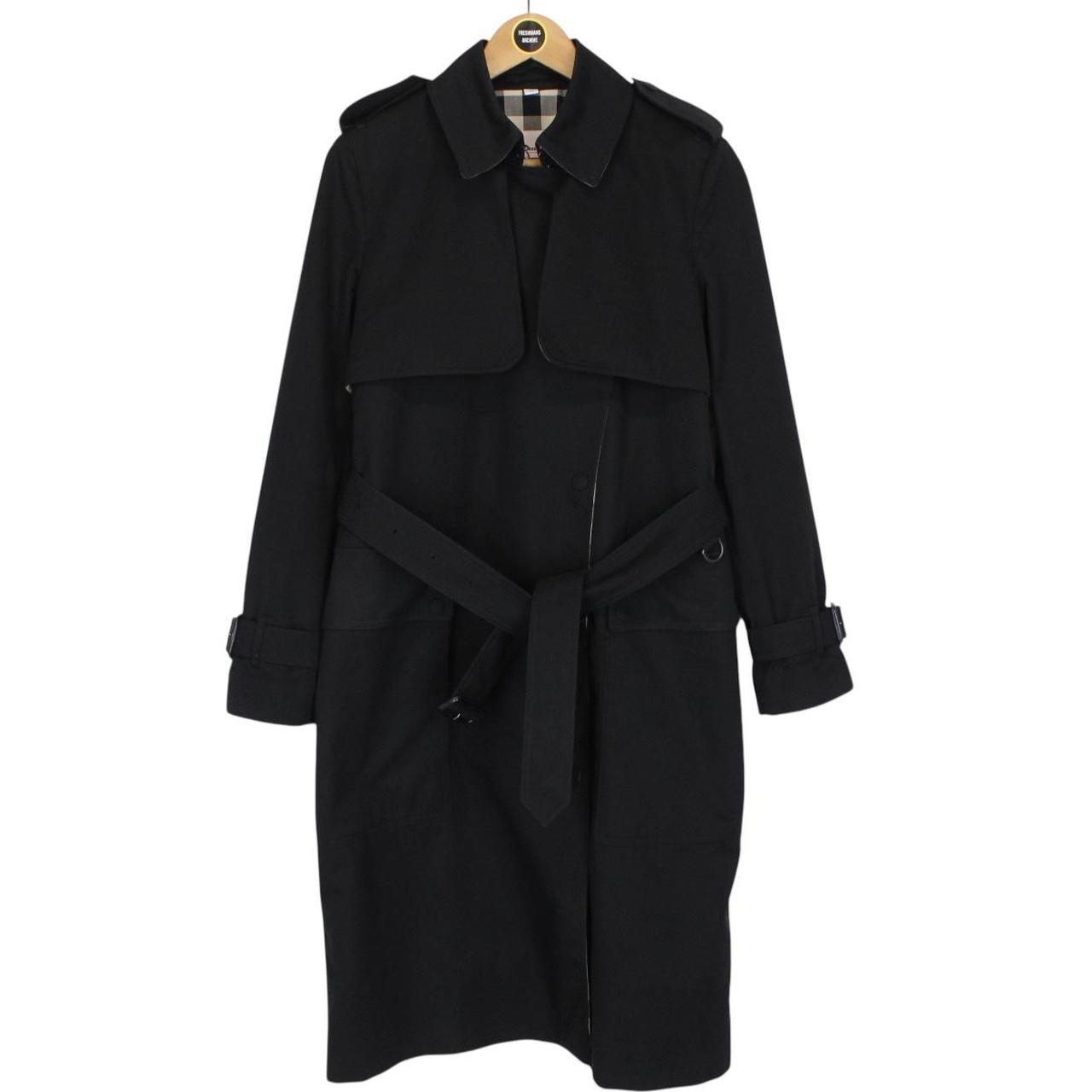 Burberry Sandridge Black Nova Check Cotton-Gabardine Trench Coat