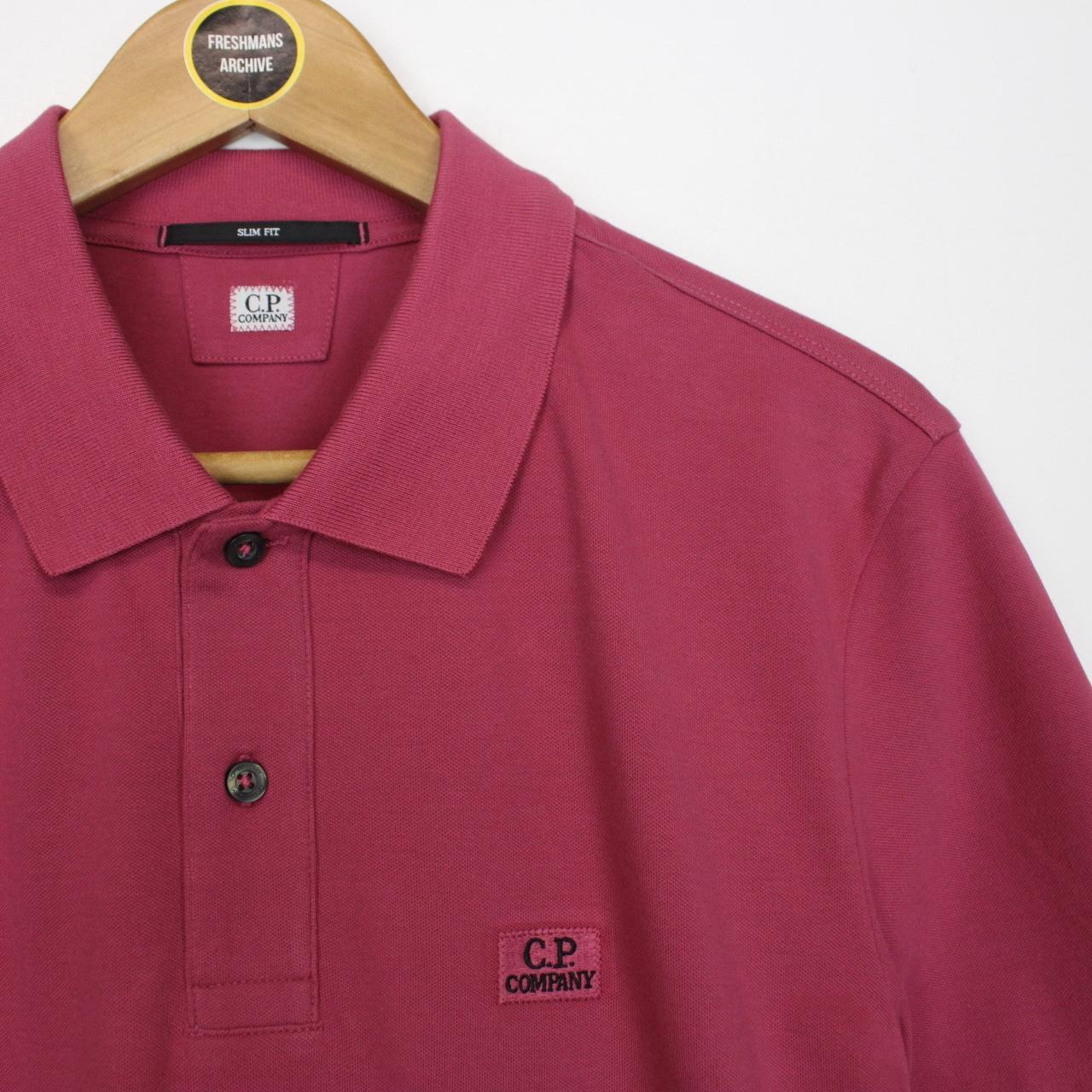 CP Company Red Bud Short Sleeve Piquet Polo Shirt