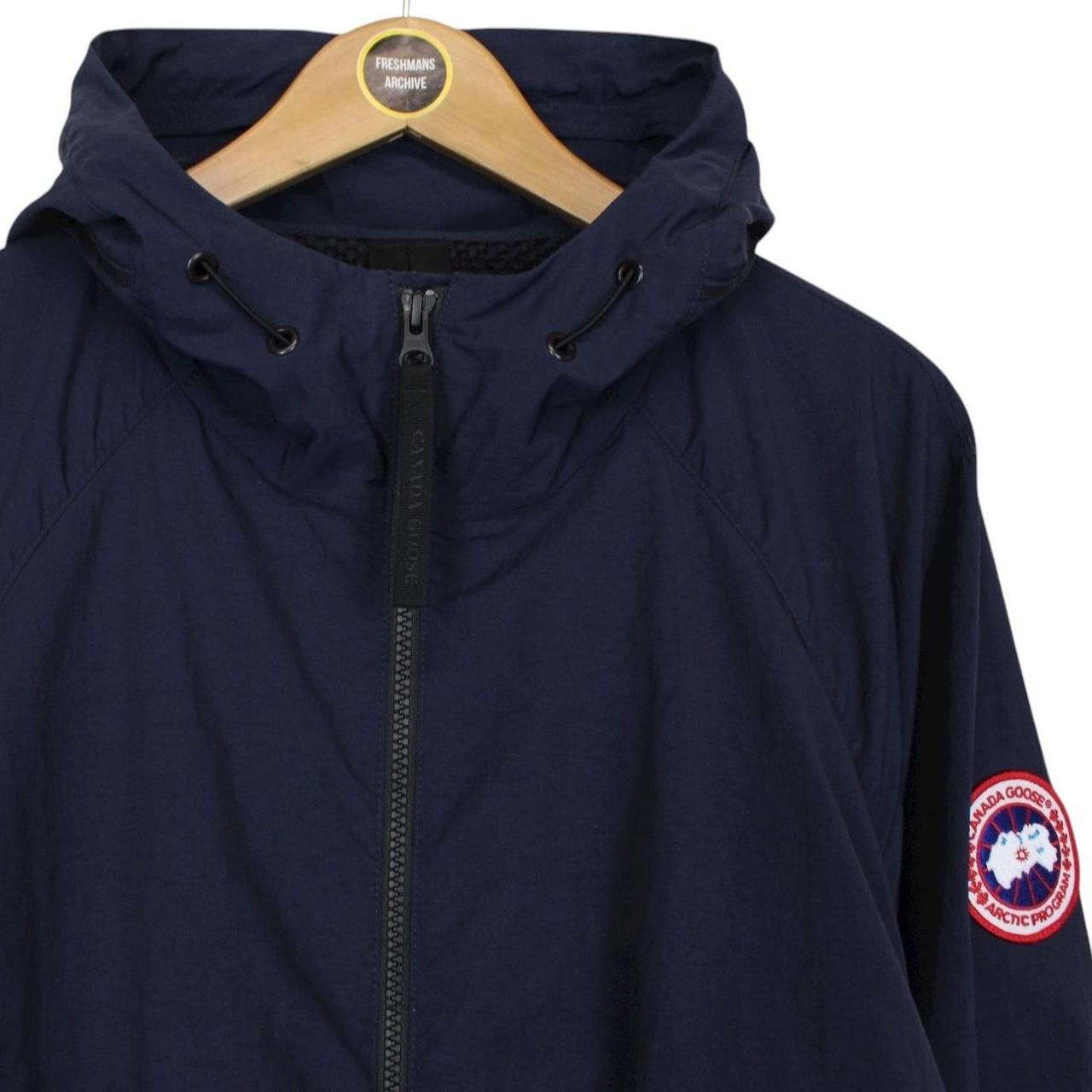 Canada Goose Navy Blue Faber Lightweight Hooded Nylon Jacket