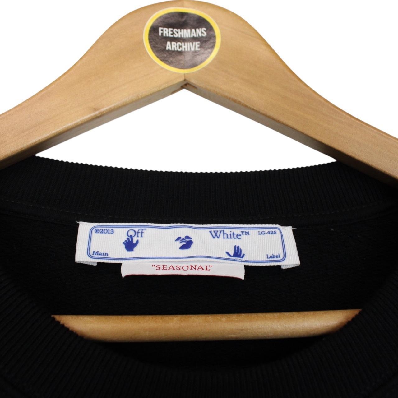 Off White Black and Multicoloured Caravaggio Lute Skate Slim Sweatshirt Jumper