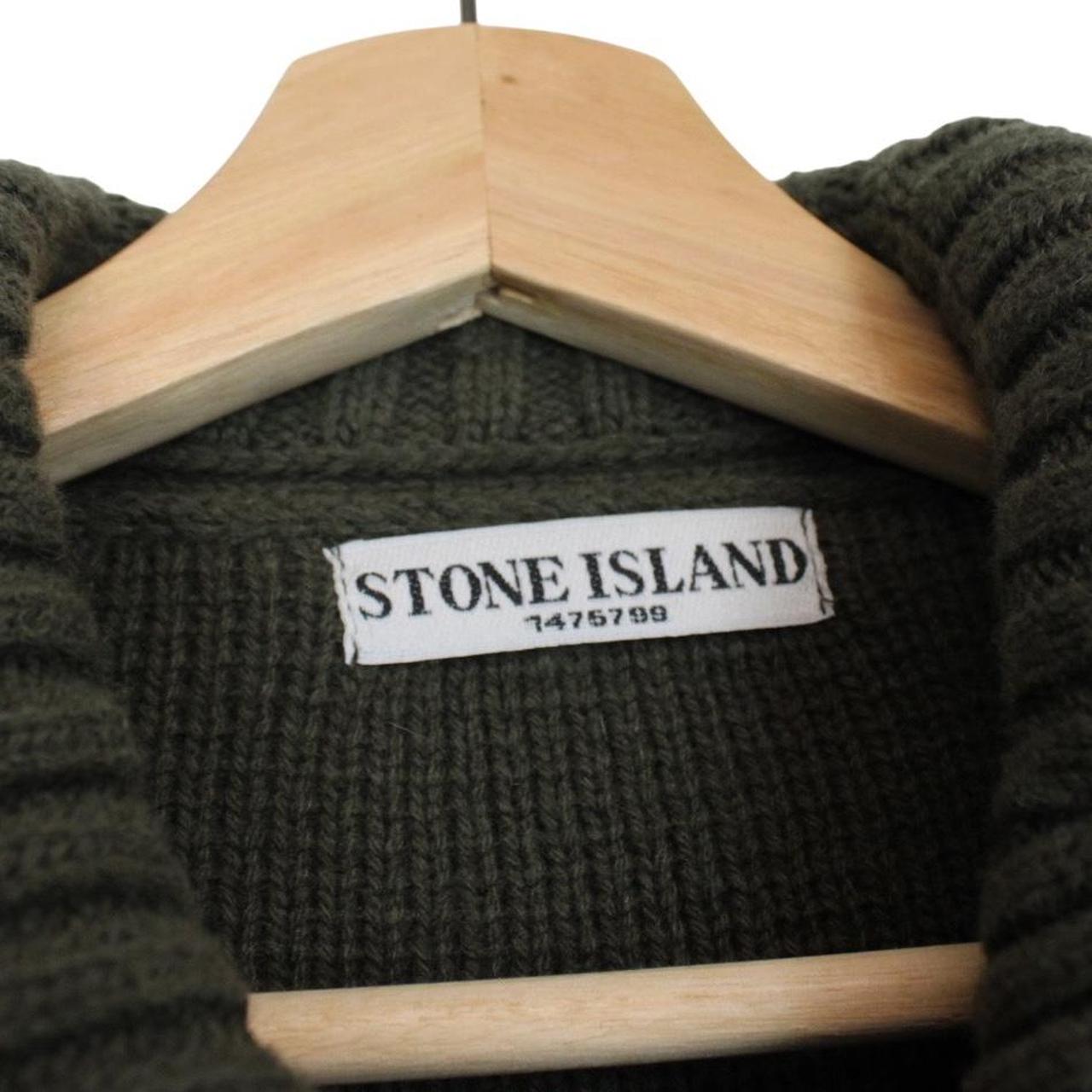 Stone Island AW 2009 Green Heavy Wool Knit Military Style Jumper