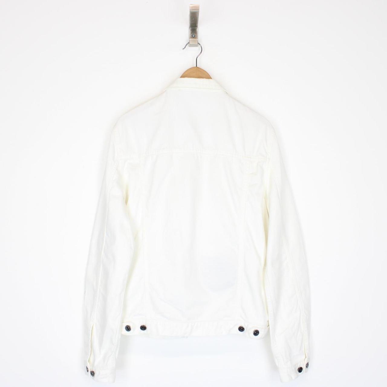 Burberry Prorsum White Button Up Denim Jacket