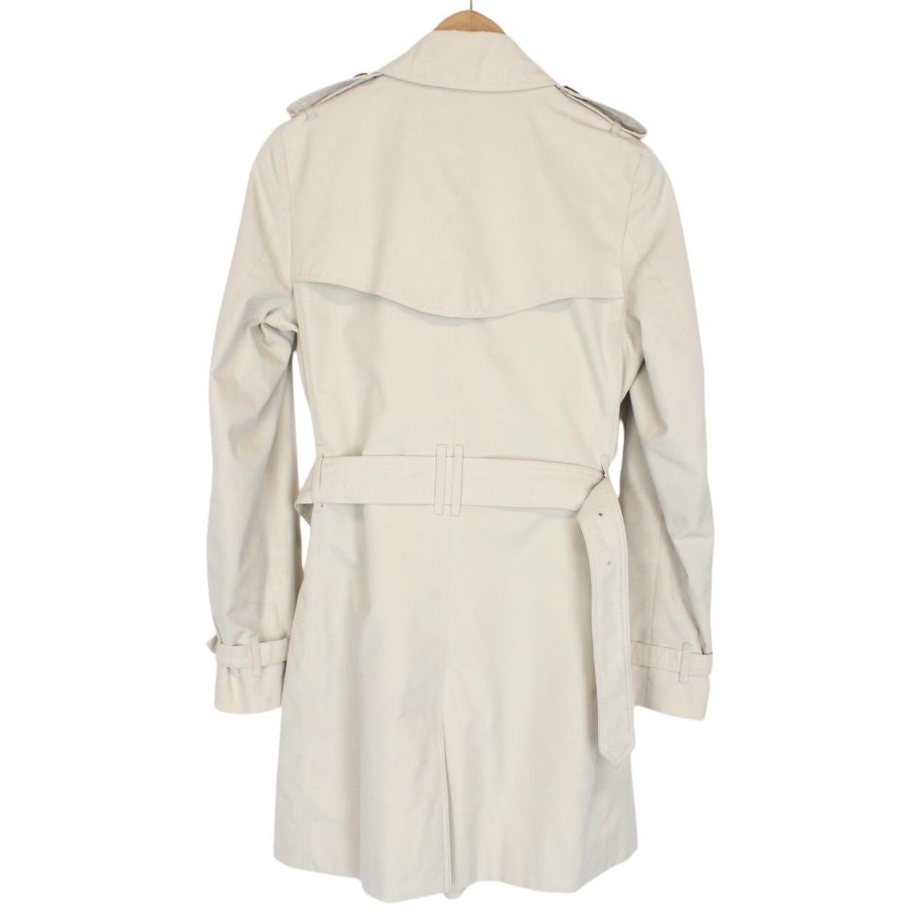 Burberry London Beige Nova Check Double Breasted Belted Trench Coat