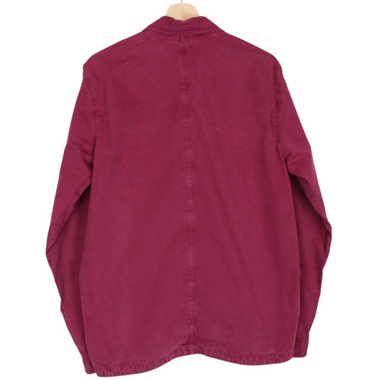 Stone Island AW 2018 Burgundy Full Zip Cotton Overshirt Jacket