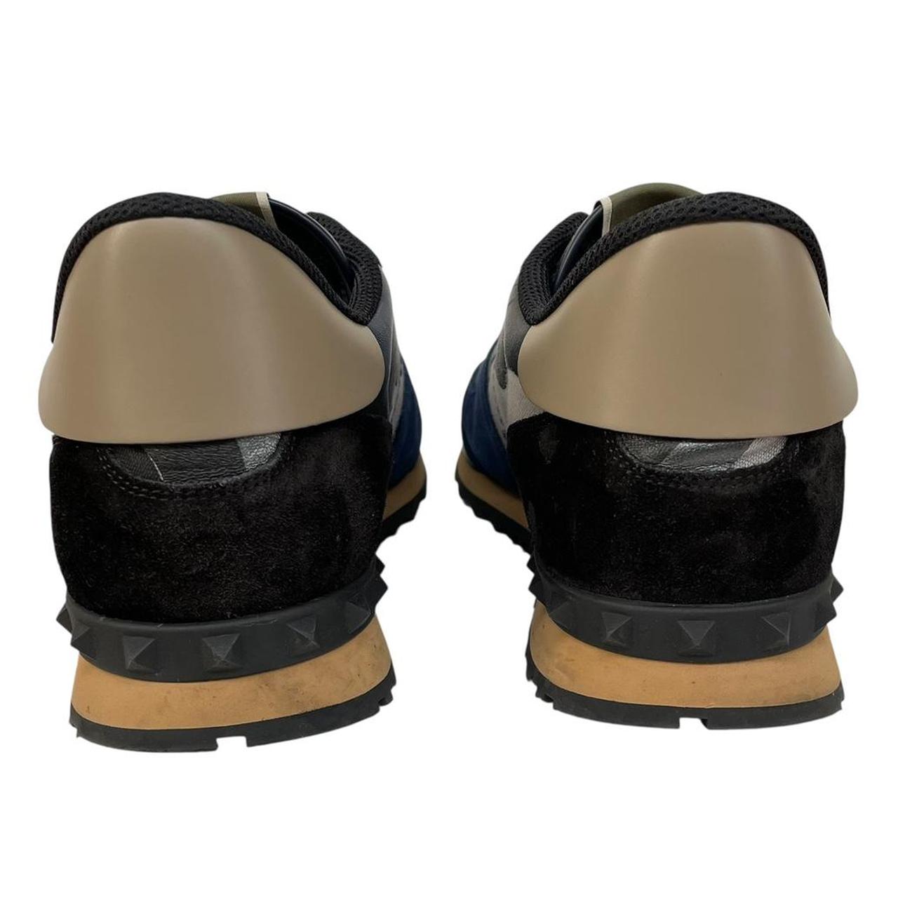 Valentino Garavani Rockrunner Navy Blue Camouflage Trainers