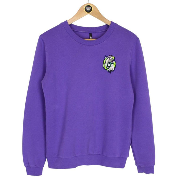 Versus Versace Purple Cotton Sweatshirt Jumper