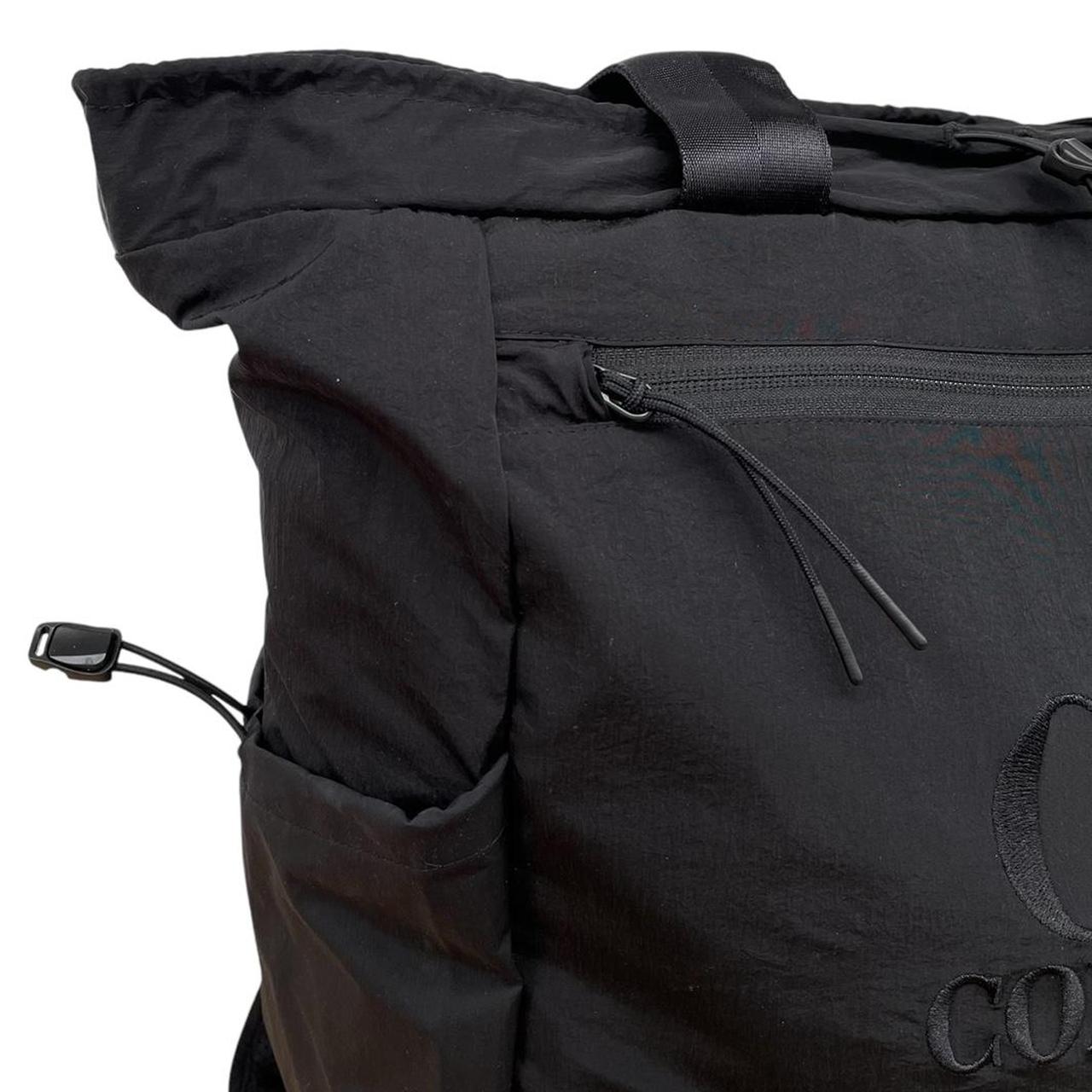 CP Company Black Logo Embroidered Chrome-R Nylon Tote Backpack