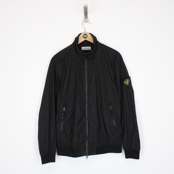 Stone Island SS 2023 Black Garment Dyed Crinkle Reps NY Jacket