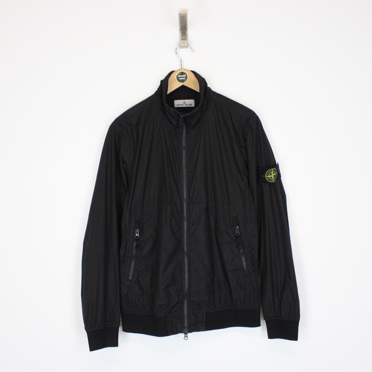 Stone Island SS 2023 Black Garment Dyed Crinkle Reps NY Jacket