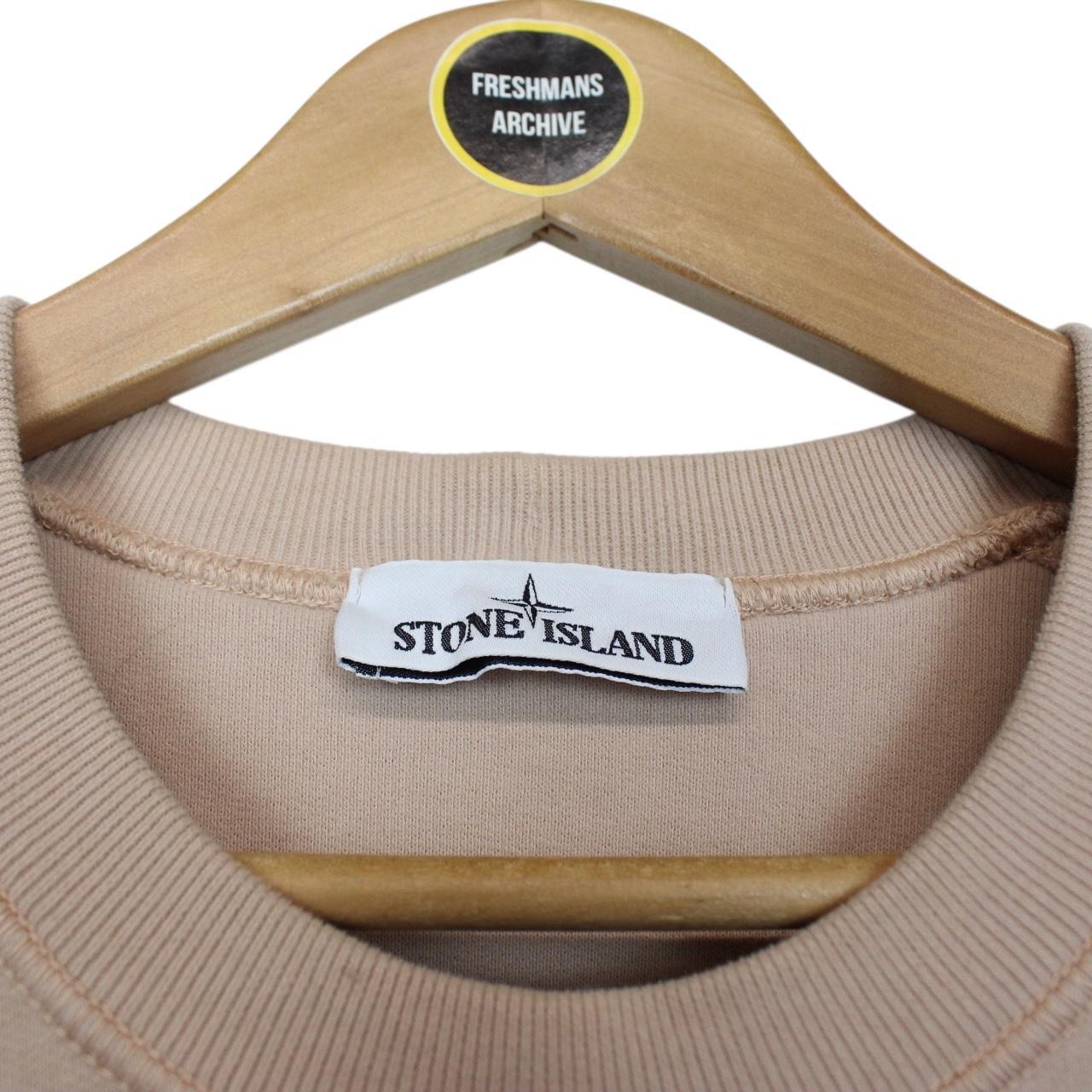 Stone Island AW 2021 Beige Cotton Sweatshirt Jumper