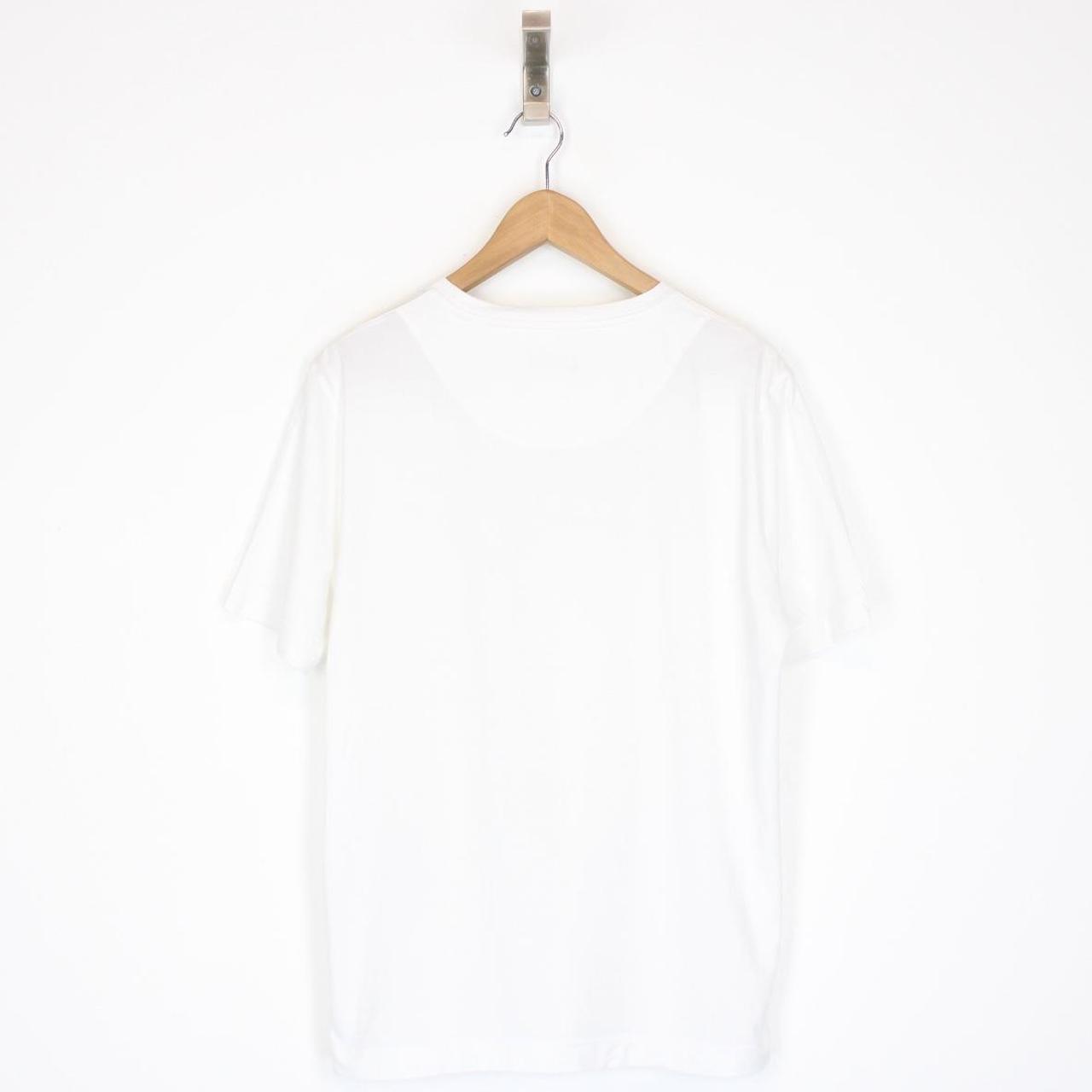 Missoni White and Multicoloured Logo Print Short Sleeve Cotton T-Shirt