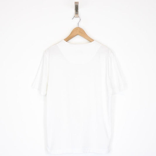 Missoni White and Multicoloured Logo Print Short Sleeve Cotton T-Shirt