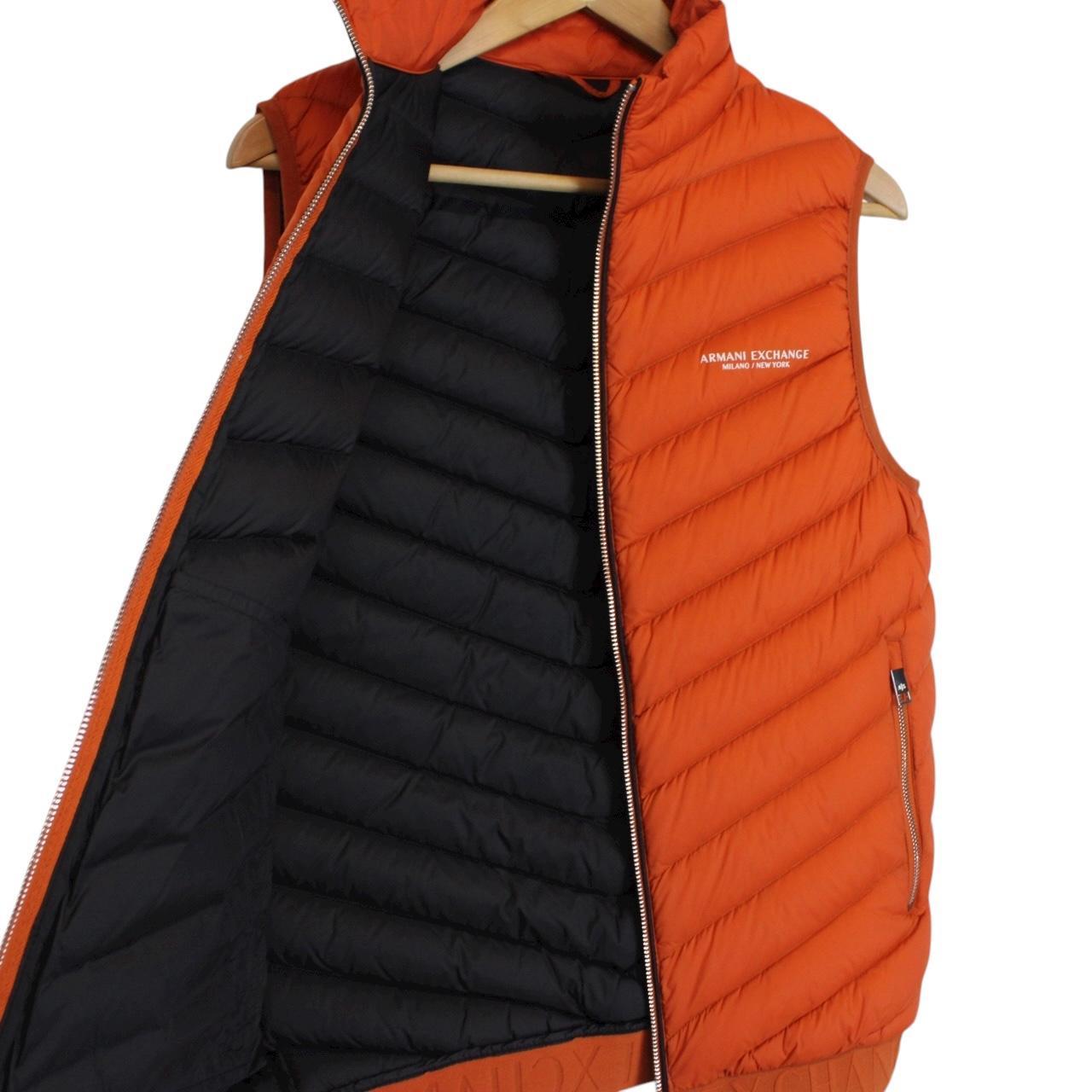 Armani Exchange Orange Nylon Down Gilet / Bodywarmer Jacket