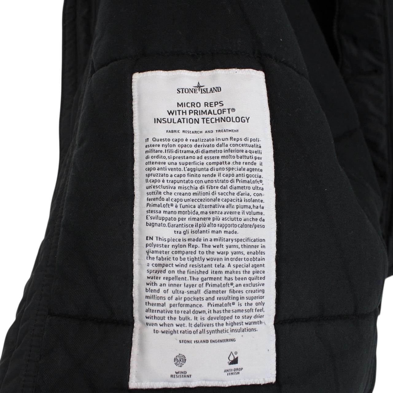 Stone Island AW 2017 Navy Blue Micro Reps Primaloft Hooded Jacket