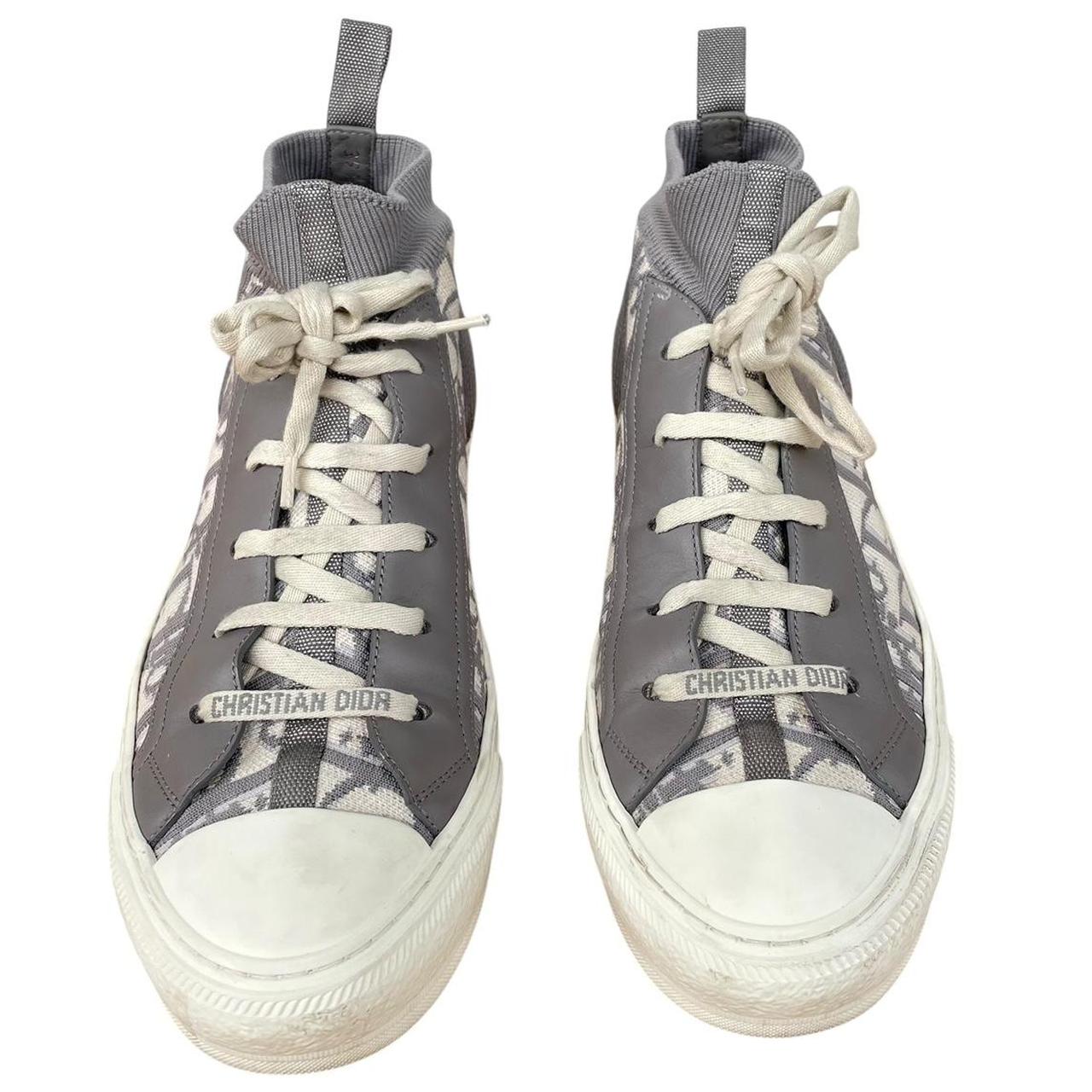Christian Dior Walk’n’Dior Grey and Cream Oblique Technical Trainers
