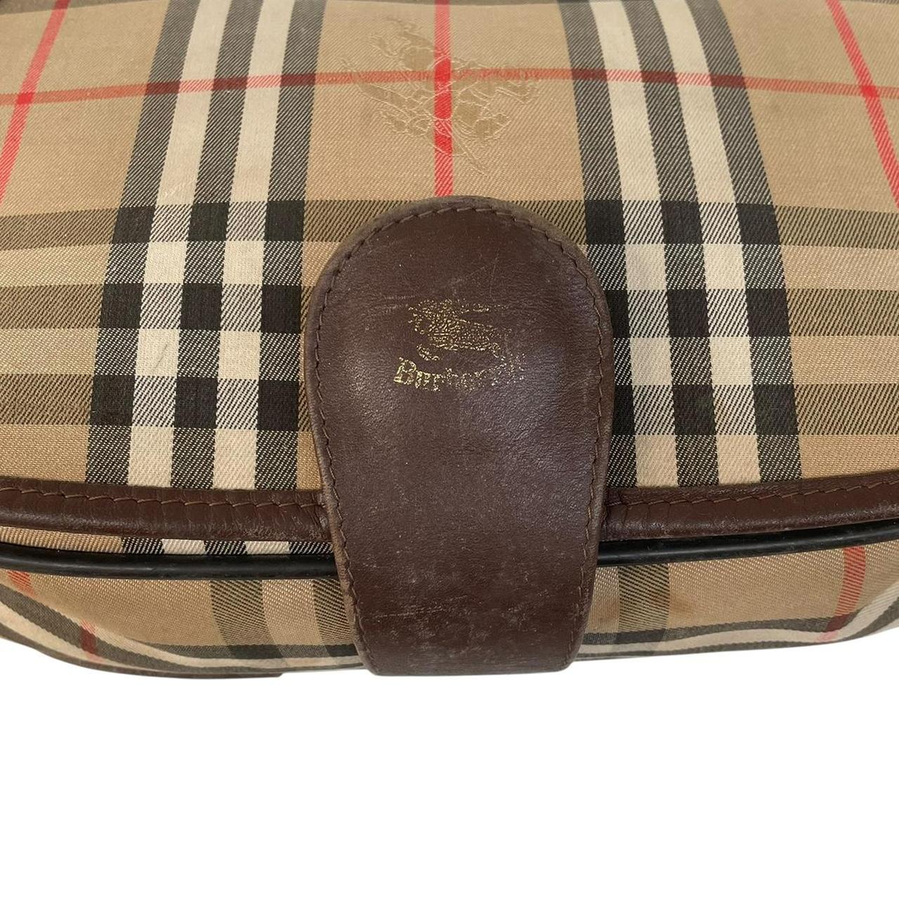 Vintage 90s Burberry Tan Brown Nova Check Shoulder Bag
