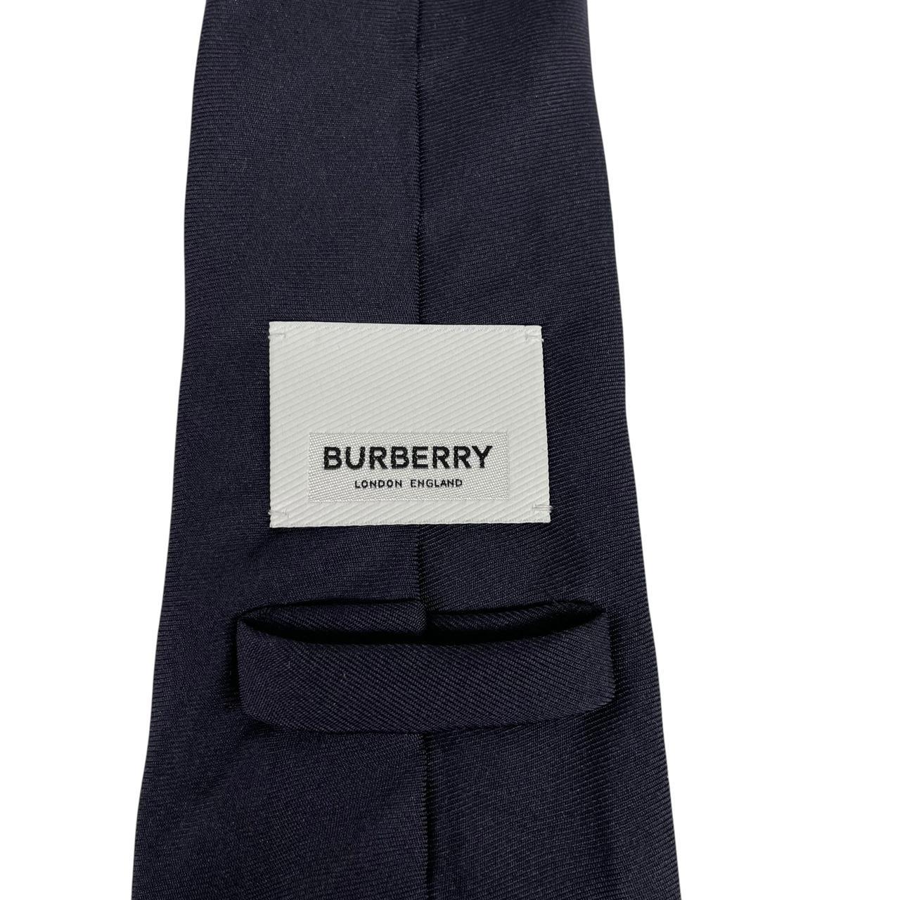 Burberry London Navy Blue Silk Tie