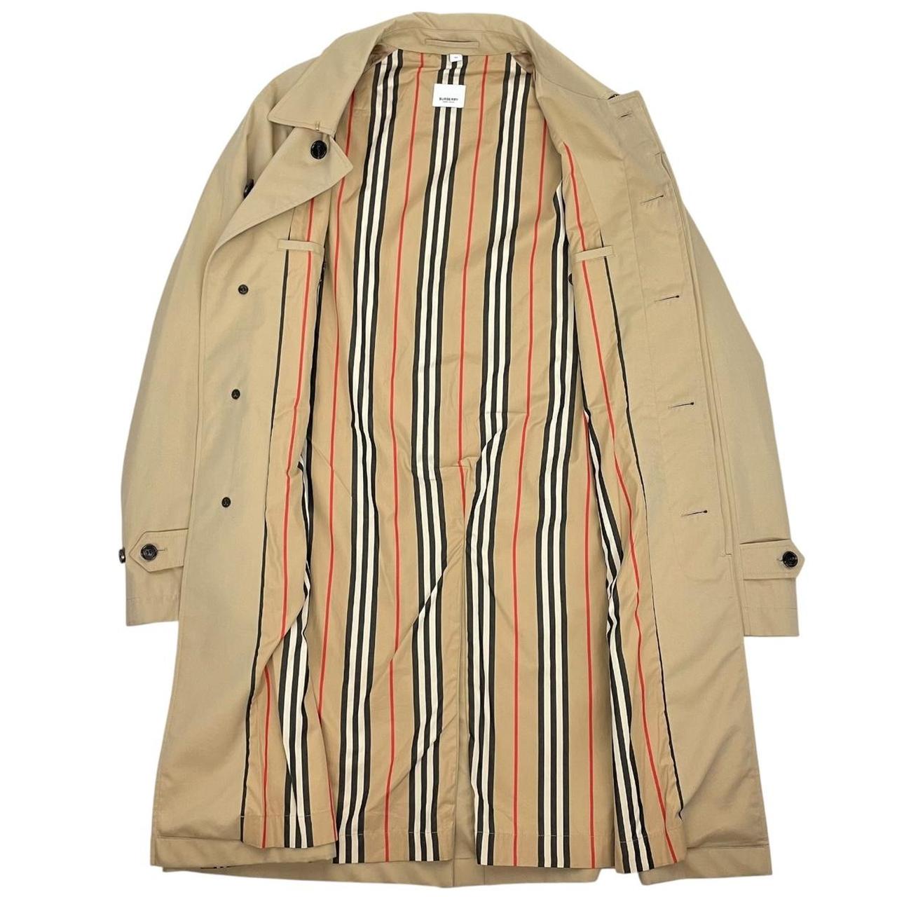 Burberry Tan Brown Single Breasted Mid-Length Camden Heritage Car Coat