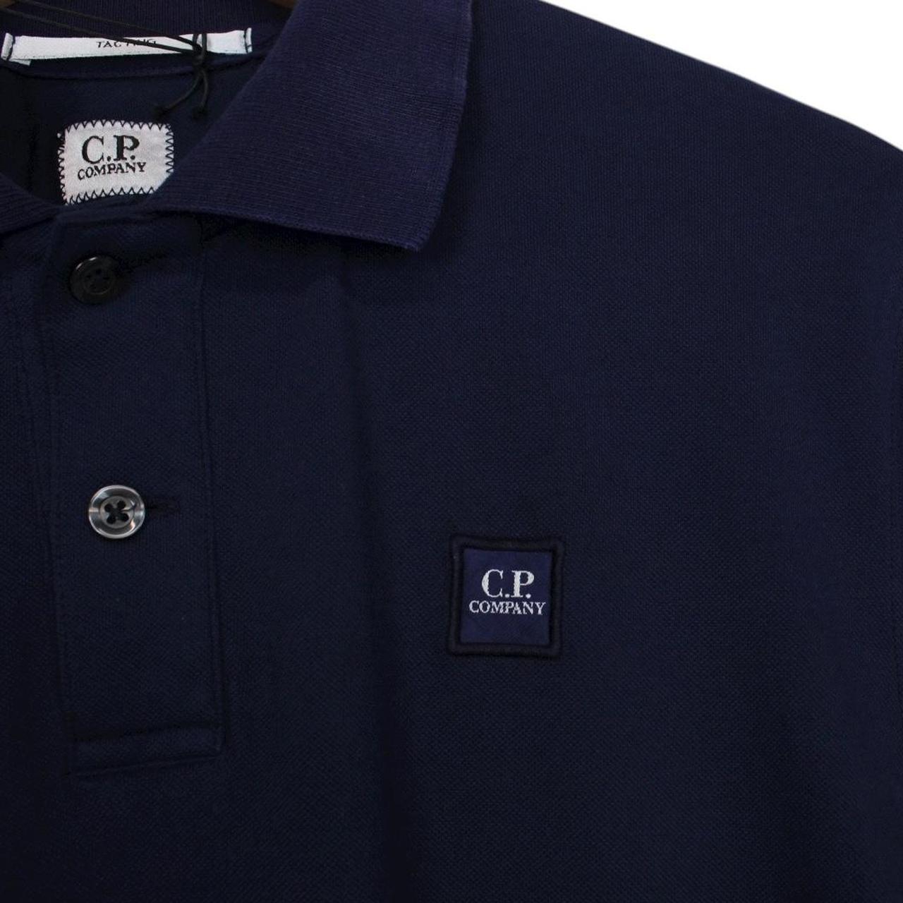 CP Company Navy Blue Short Sleeve Tacting Polo Shirt