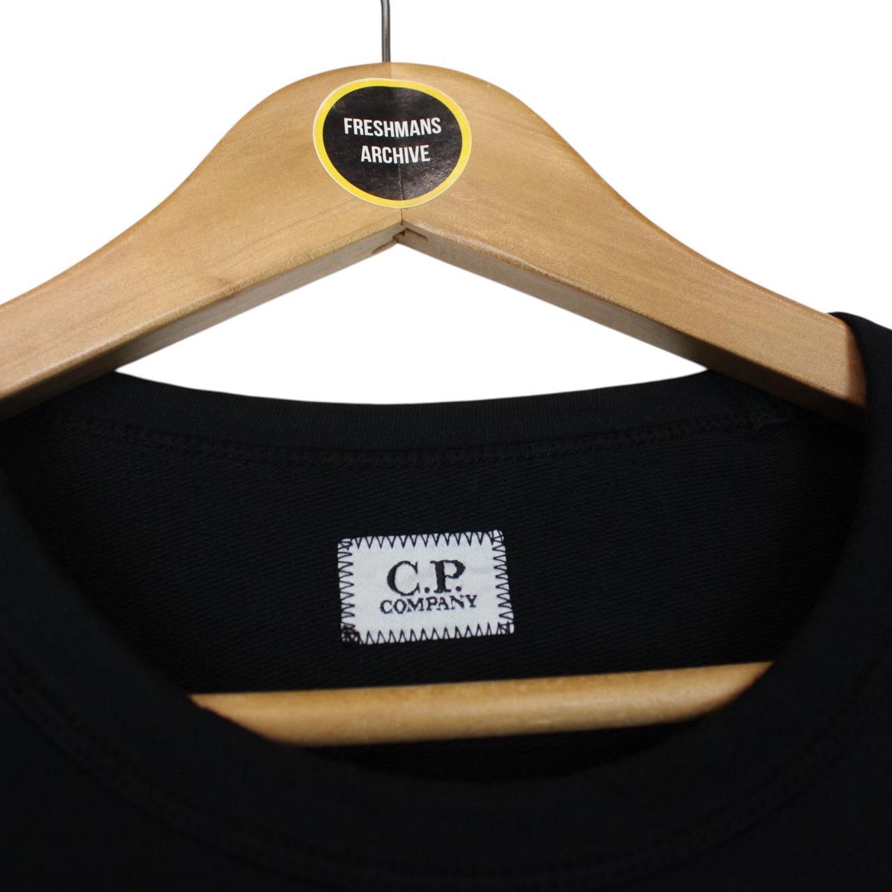 CP Company Black Goggle Lens Cotton Sweatshirt Jumper