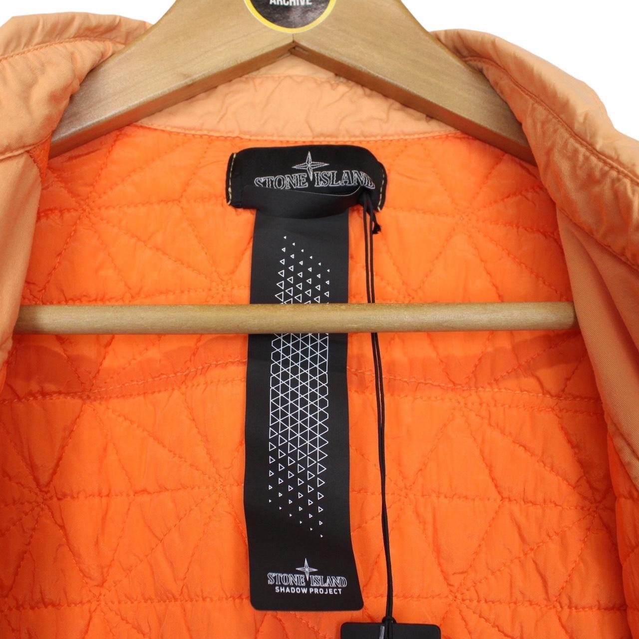 Stone Island Shadow Project SS 2022 Orange Padded Overshirt Jacket