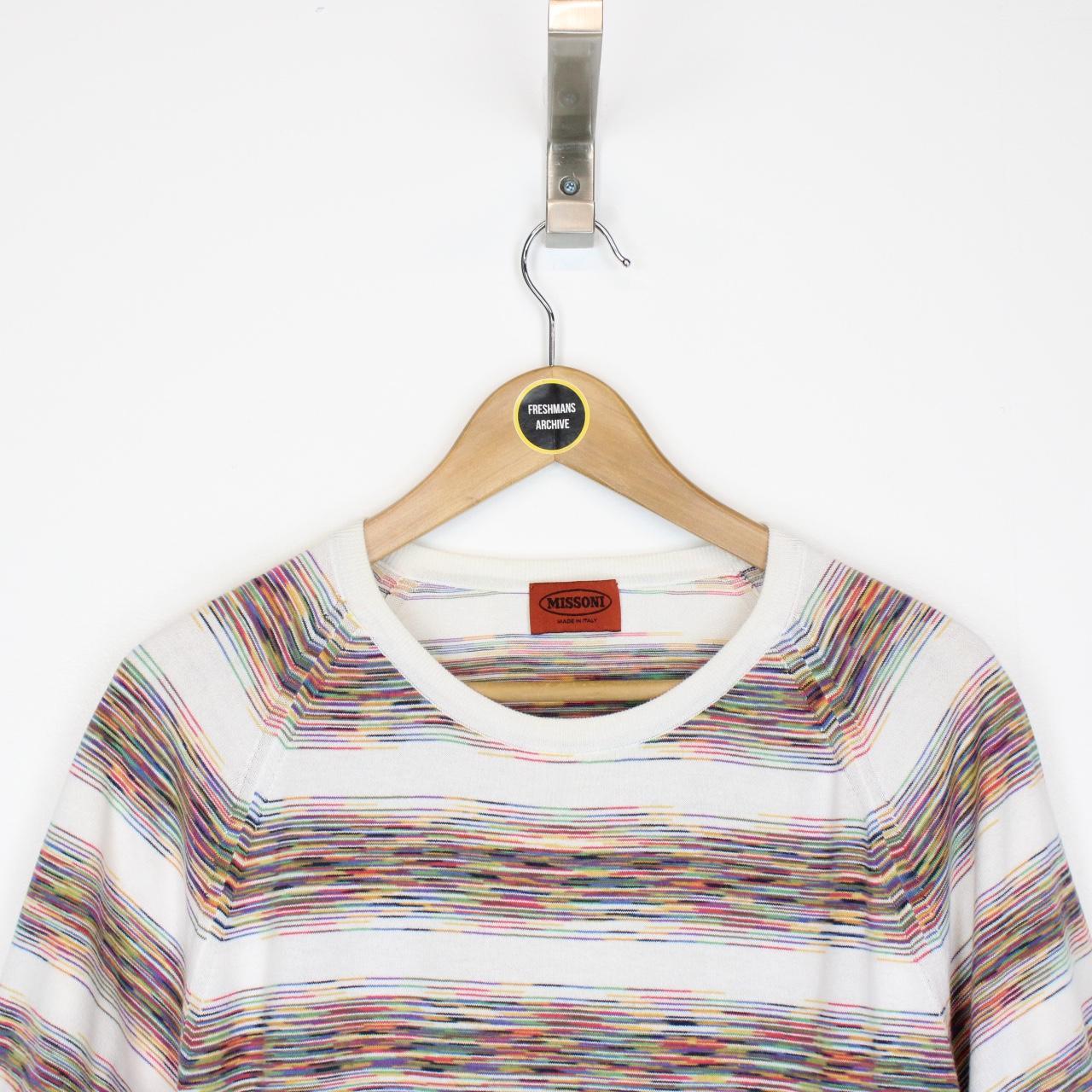 Missoni Multicoloured Striped Short Sleeve Cotton T-Shirt