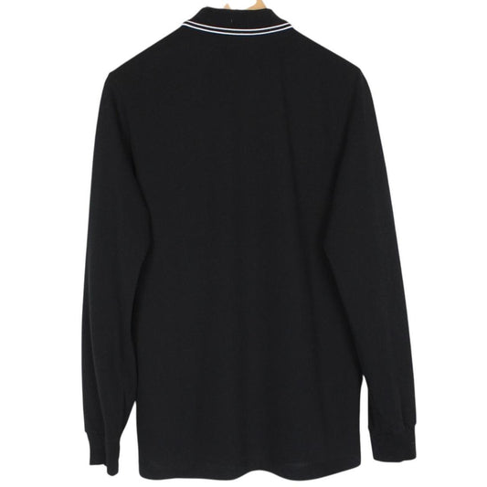 Stone Island AW 2017 Black Long Sleeve Compass Polo Shirt