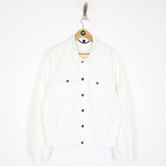 Burberry Prorsum White Button Up Denim Jacket