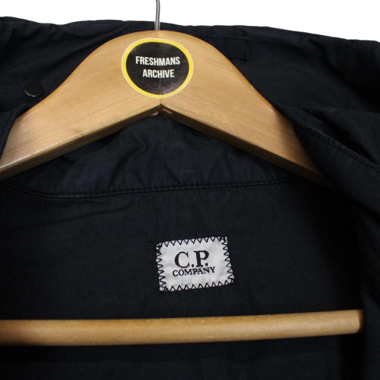 CP Company Navy Blue Garment Dyed Full Zip Goggle Jacket