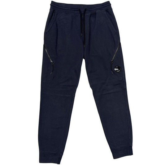 CP Company Navy Blue Goggle Lens Cotton Tracksuit Bottoms / Joggers
